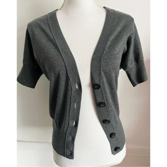 Loft • Grey Button Front Cardigan - Picture 1 of 7